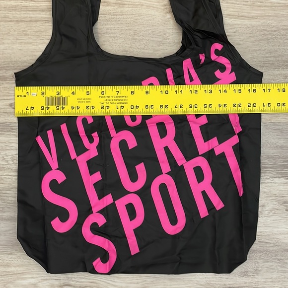 Victoria’s Secret Sport Black with Pink Letters Lightweight Tote One Size - Picture 5 of 9
